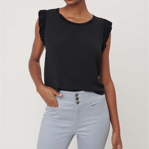 NWT Womens Ann Taylor  LOFT RIB TRIM MIXED MEDIA S